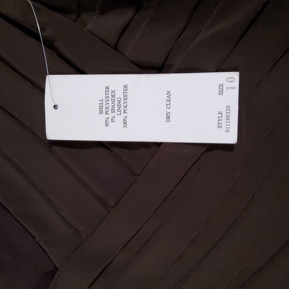 Adrianna Papell Brown Short Sleeve Dress NWT - Picture 5 of 5